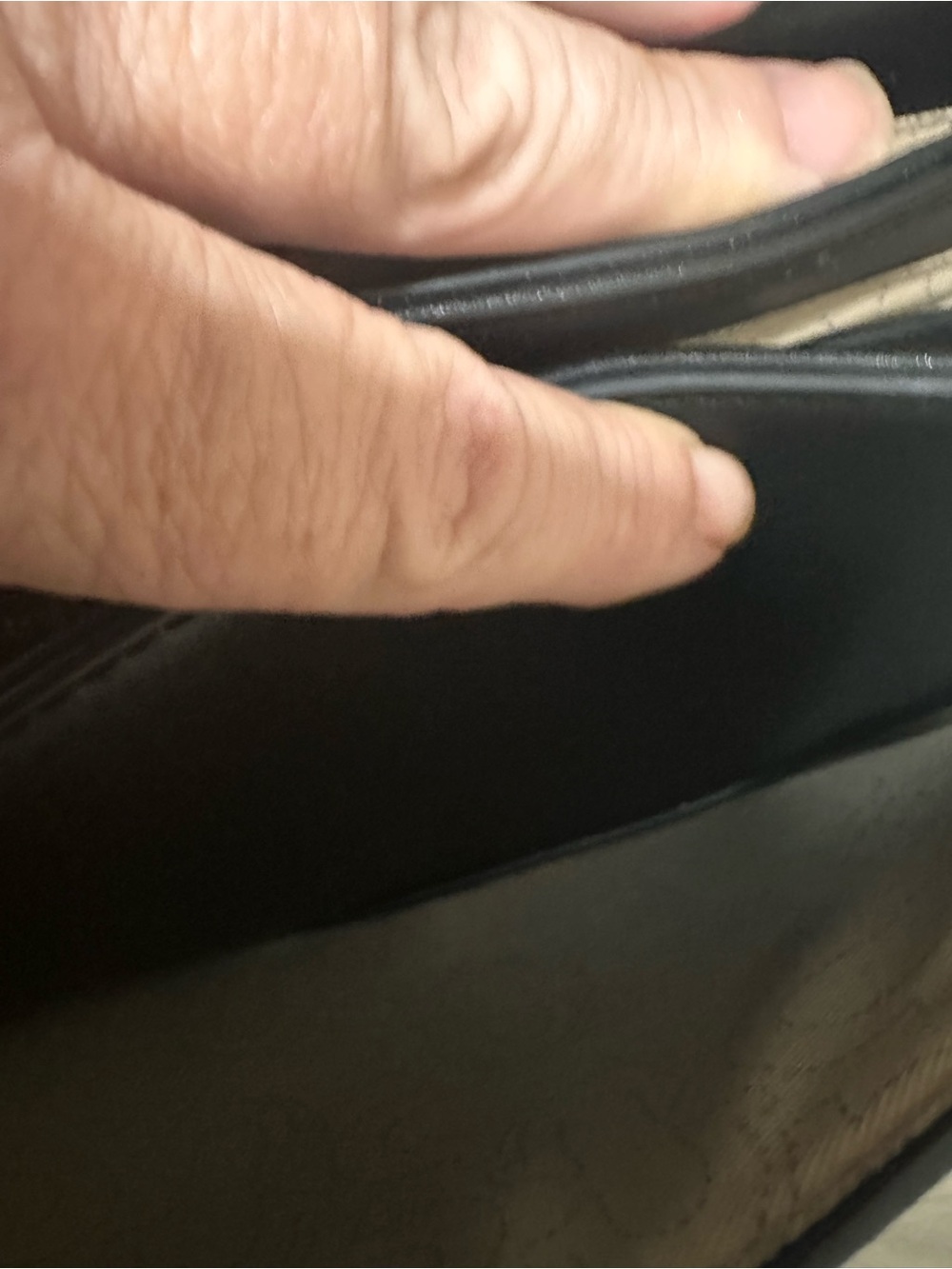 True Religion Black Crossbody Bag with Gold Hardware - Picture 11 of 12